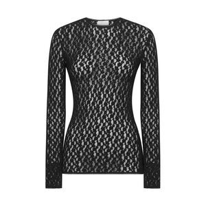 Isabel Marant Women Black Lace Gaelle Long-Sleeved Top